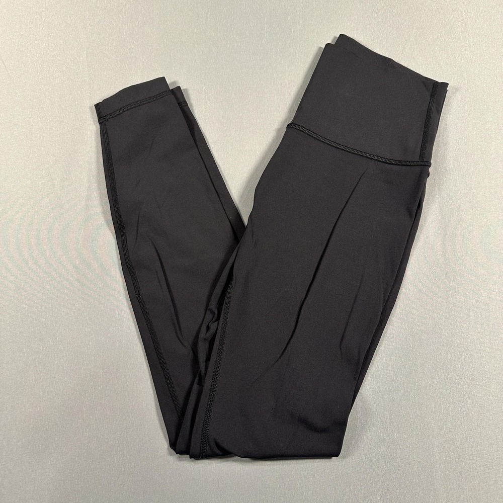 Lululemon Leggings Womens 6‎ Black High Rise Ankle Yoga Athletic Stretch Gym